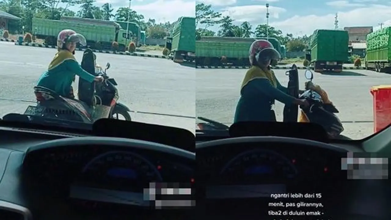 Tak Ada Lawan, Ibu-Ibu dengan Santainya Menyerobot Antrean di SPBU