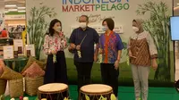 Indonesia Marketpelago melakukan kick-off event yangd digelar Senin, 15 Agustus 2022 di Farmers Market Margocity Depok. (Dok: Liputan6.com dyahpamela)