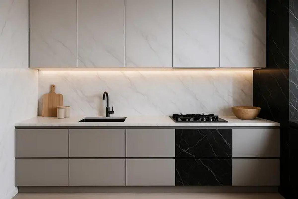 7 Ide Dapur dengan Dinding Keramik 2025, Bikin Ruang Masak Makin Estetik