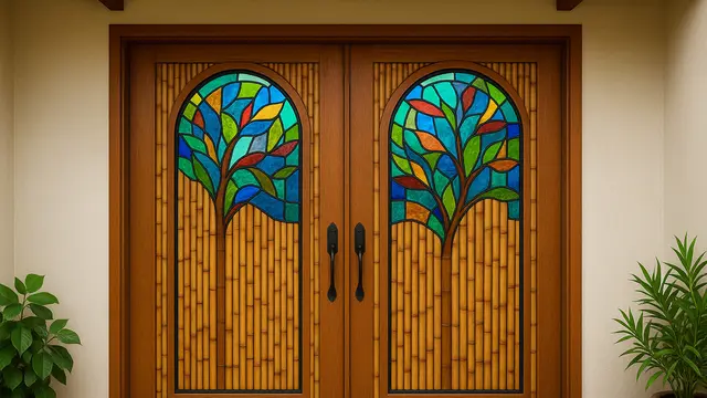 Model Pintu Rumah dengan Desain Cantik/Ilustrasi gambar oleh AI