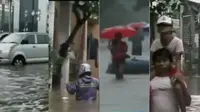 Banjir Rendam Jalan Raya Hingga Permukiman di Jakarta