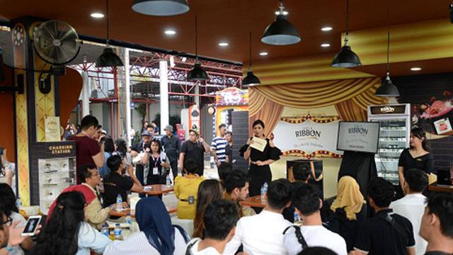 Intip Kemeriahan Launching Es Krim Premium Gold Ribbon di JFF 2019