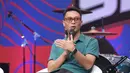 Mohammad Ahsan saat sesi bincang santai pada gelaran Vidio Sports Festival resmi digelar di Plaza Timur Senayan, Jakarta, pada Sabtu (18/10/2025). (Bola.com/M Iqbal Ichsan)