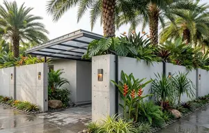 6 Inspirasi Carport dengan Rain Garden untuk Mengurangi Genangan Air Hujan, Cantik dan Fungsional