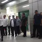 Jokowi-Prabowo bertemu di Stasiun MRT Lebak Bulus, Sabtu (13/7/2019). (Liputan6.com/Lizsa Egeham)