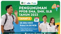 Cara Daftar Ulang PPDB Jabar 2023 Tahap 2 Jenjang SMA dan SMK - Tangkapan layar ppdb.jabarprov.go.id.