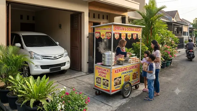 Ide Jualan Makanan di Depan Rumah (AI generated)
