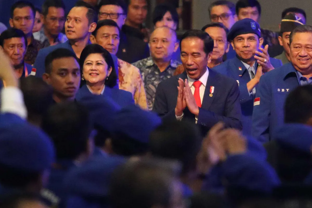 Presiden Jokowi Hadiri Rapimnas Partai Demokrat 2018