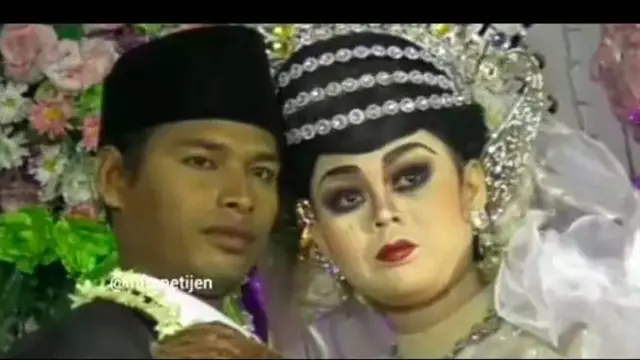 7 Potret Pengantin dengan Riasan Unik