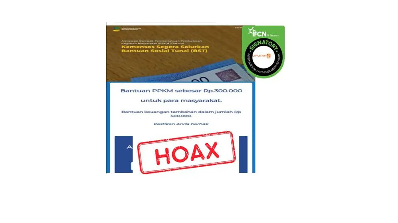 Cek Fakta bantuan PPKM