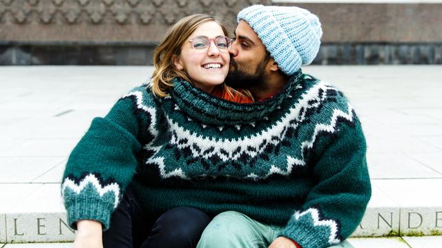 Ilustrasi pasangan romantis