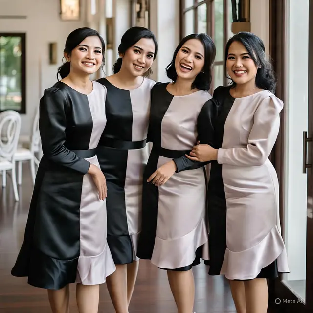 Model Gaun Bridesmaid Satin