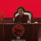 Ketua Umum PDI Perjuangan Megawati Soekarnoputri saat menyampaikan pidato politik dalam pembukaan Rapat Kerja Nasional (Rakernas) PDIP ke-5 di Beach City International Stadium Ancol, Jakarta, pada Jumat (24/5/2024). (Dok. Tangkapan Layar YouTube)