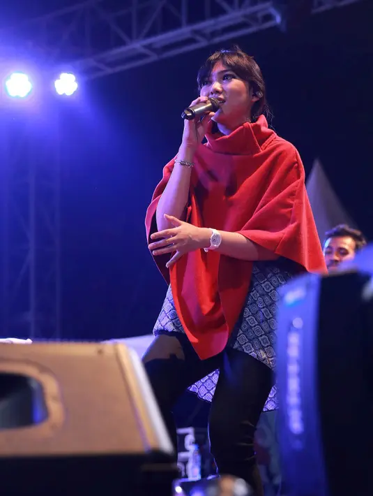 Penyanyi yang mahir bermain piano tersebut tak terima jika dituding sebagai seorang plagiat. (Galih W. Satria/Bintang.com)