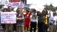 Pedagang Protes Pembangunan Pasar Limbangan Garut