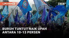 Tolak BBM Naik, Serikat Buruh Demo di Balai Kota DKI Jakarta