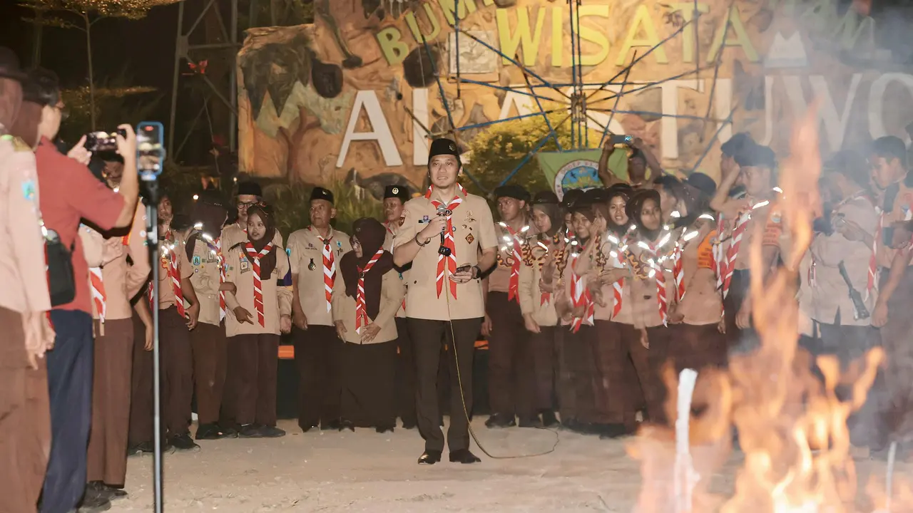 Hadiri Kemah Akbar di Magetan, Ibas Tekankan Peran Pramuka dalam Bentuk Karakter Unggul
