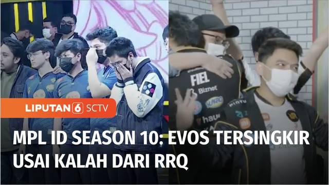 Tim Evos Legends gagal melaju ke babak playoff turnamen Mobile Legends Professional League Indonesia musim kesepuluh, setelah dikalahkan RRQ Hoshi, pada Sabtu (01/10) malam.