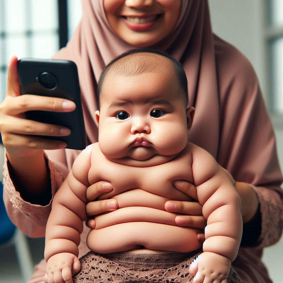 Ilustrasi Bayi Obesitas