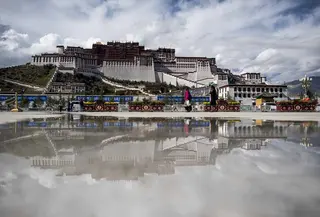 Ilustrasi Tibet (AFP/Johannes Eisele)