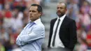 Dilansir dari situs resmi Barcelona, Barjuan akan tampil dalam sesi perkenalan media juga bersama Laporta. Mantan pemain timnas Spanyol itu akan berada di sisi lapangan ketika Barcelona menjalani laga akhir pekan ini melawan Deportivo Alaves. (AFP/Jose Jordan)