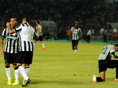 Klub asal Italia, Juventus, sukses mempermalukan ISL All Stars (8-1) di Stadion GBK Jakarta, (6/8/2014). (Liputan6.com/Helmi Fithriansyah)