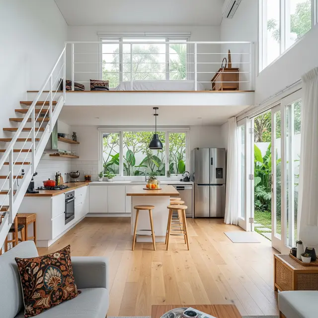 9 Model Rumah Mezzanine Kekinian dengan Dapur Open Space, Maksimalkan Lahan
