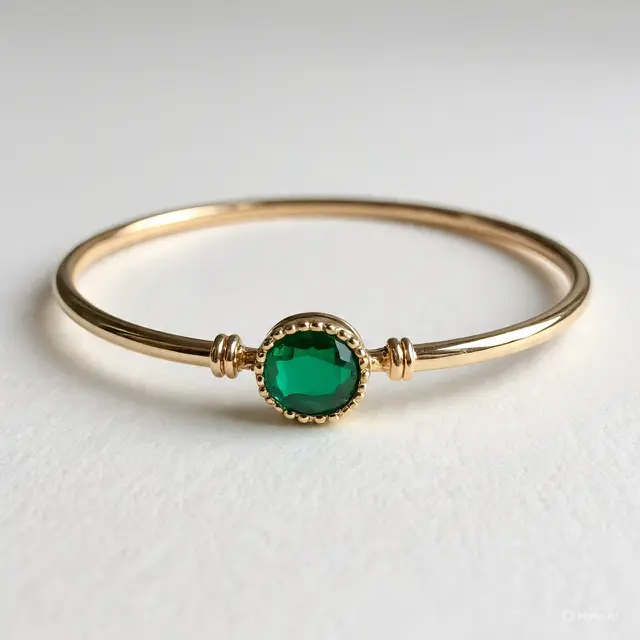 Model Gelang Emas 4 Gram Kombinasi Batu Permata
