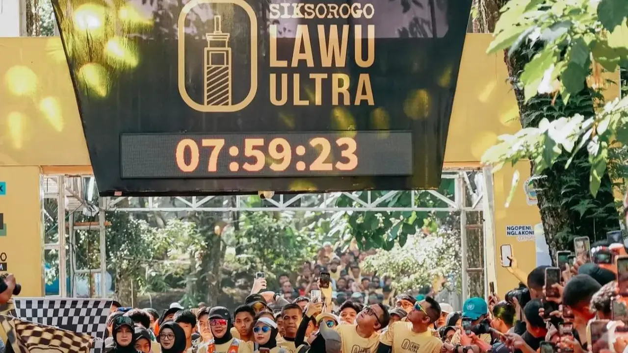 Ajang lari lintas alam Siksorogo Lawu Ultra (SLU) 2025.