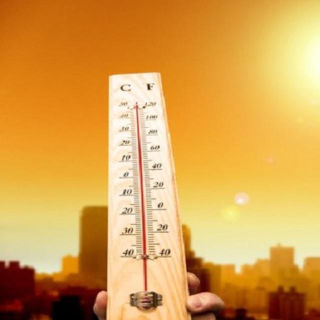 ilustrasi gelombang panas.