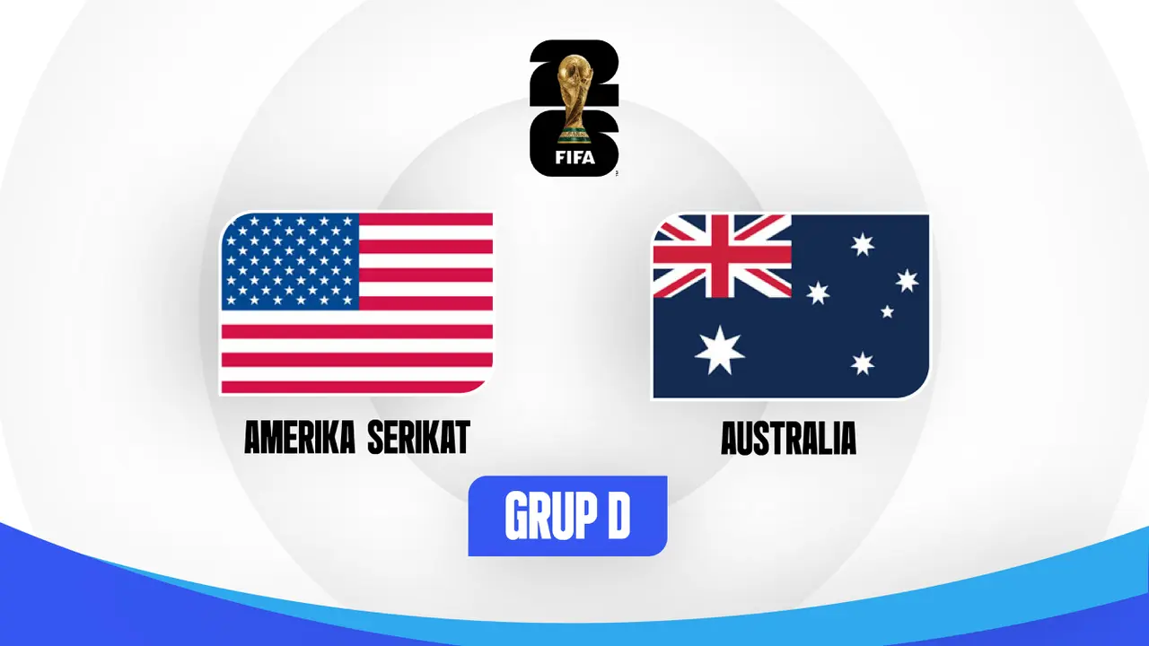 Timnas Amerika Serikat Vs Timnas Australia di Piala Dunia 2026.