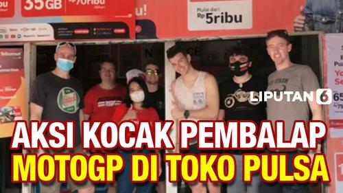 VIDEO: Sampai di Mandalika, Pembalap MotoGP langsung Serbu Toko Pulsa!