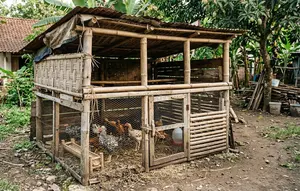 Cara Membuat Kandang Ayam Darurat dari Bambu dan Kayu Bekas, Ternyata Tak Perlu Bahan Mahal