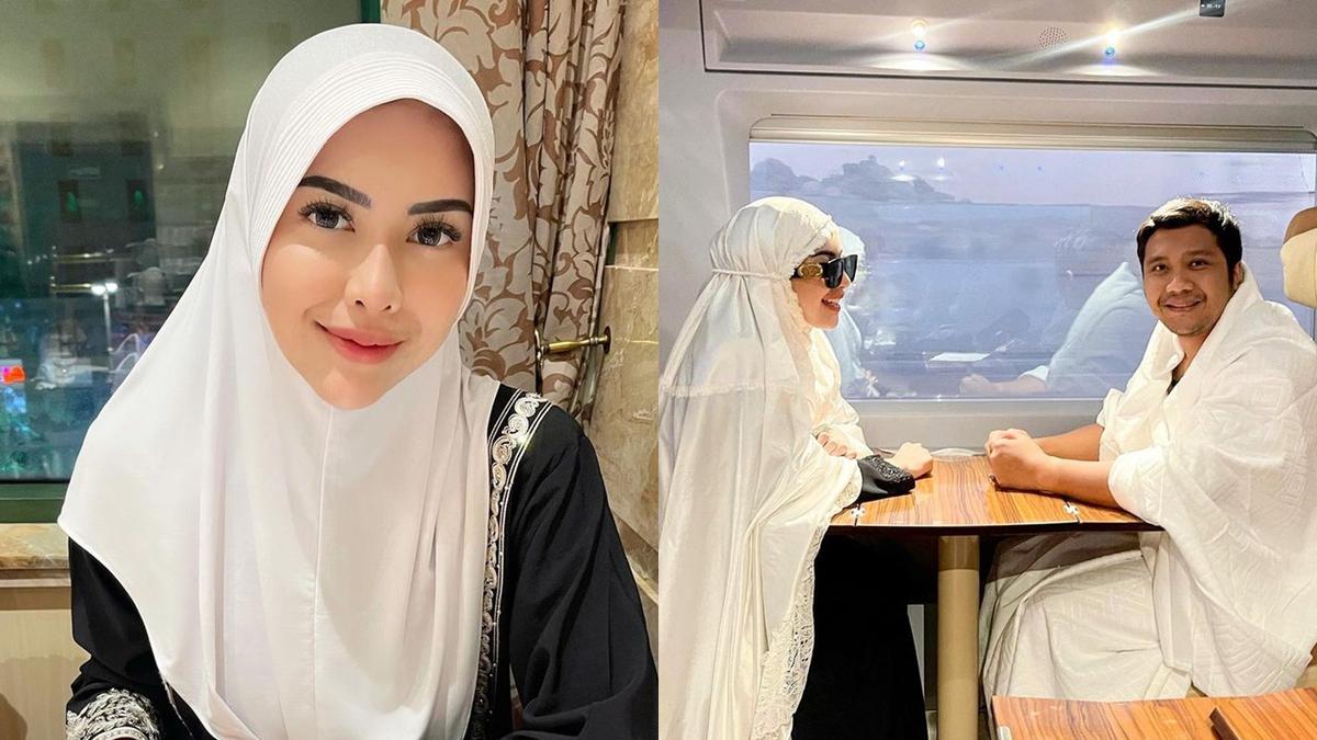 7 Potret Rica Andriani Umrah Bareng Suami, Penampilan Berhijab Curi Perhatian - Vimarsana News