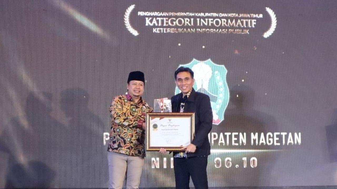 Kabupaten Magetan Raih Tiga Penghargaan Keterbukaan Informasi Publik 2025 dari Komisi Informasi Jatim