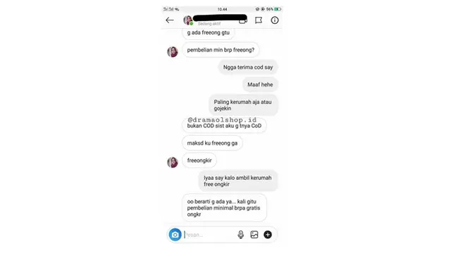 Obrolan Saat Nanya Ongkos Kirim Jualan Online Ini Bikin Pedagangnya Emosi