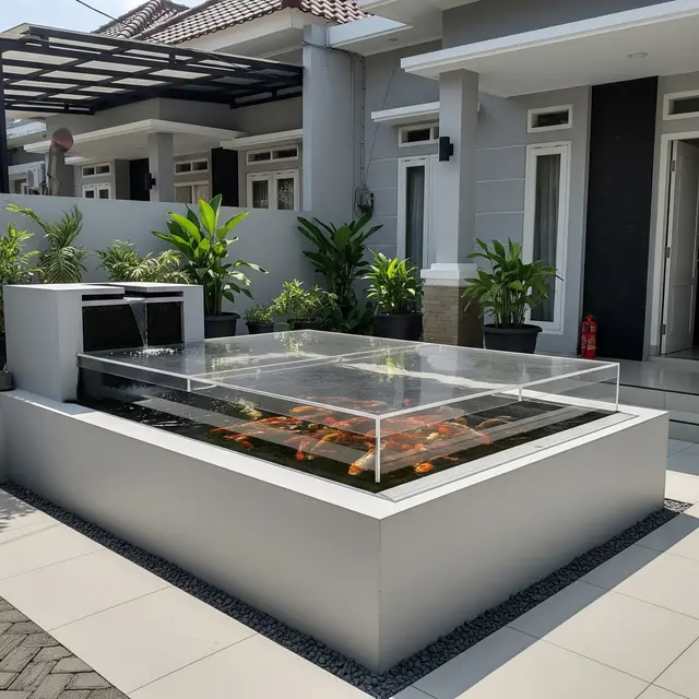 Ide Kolam Ikan Depan Rumah Tanpa Galian yang Aman untuk Balita