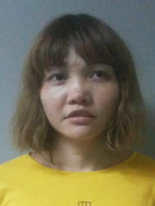 Foto yang dirilis Polisi Kerajaan Malaysia menunjukkan Warga Negara Vietnam, Doan Thi Huong pada 19 Februari 2017. Doan Thi Huong ditangkap karena diduga terlibat dalam pembunuhan Kim Jong Nam. (Handout / Royal Malaysian Police / AFP)