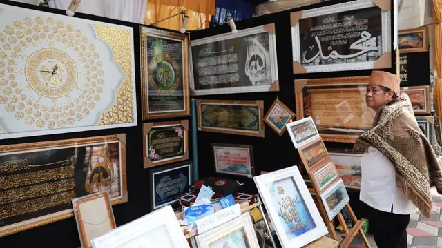 Gerai salah satu UMKM di Gelaran Festival Al Azhom di Gedung MUI Kota Tangerang.