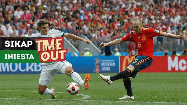 VIDEO: Sikap Luar Biasa Iniesta di Piala Dunia 2018
