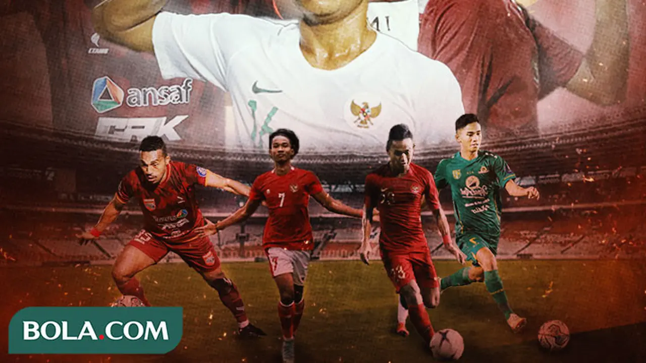 Timnas Indonesia - Ilustrasi Marselino Ferdinan, Ronaldo Kwateh, Sani Rizki, Terens Puhiri