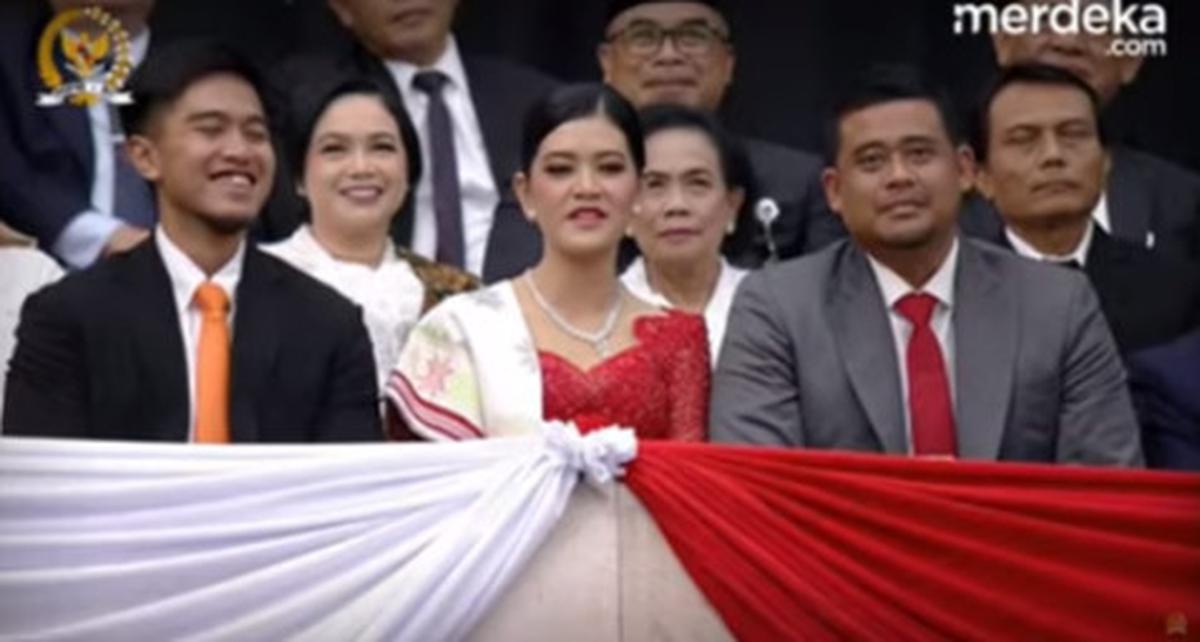 Kahiyang Ayu Tampil Cantik Duduk Bareng Suami & Kaesang Saksikan Pelantikan Prabowo-Gibran