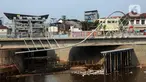 Suasana Proyek Sodetan Ciliwung di Bidara Cina, Kecamatan Jatinegara, Jakarta Timur, Kamis (15/6/2023). (Liputan6.com/Johan Tallo)