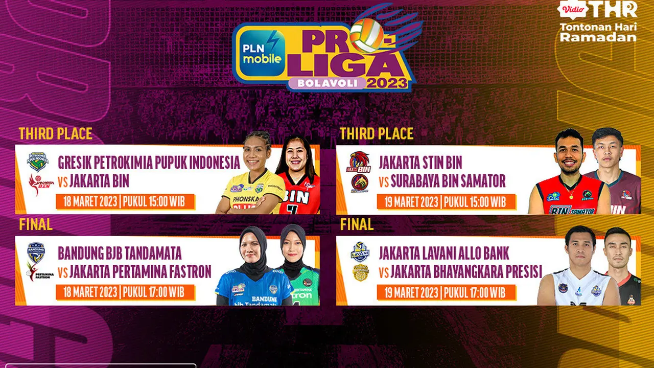 Jadwal dan Live Streaming PLN Mobile Proliga 2023 Grand Final di Vidio