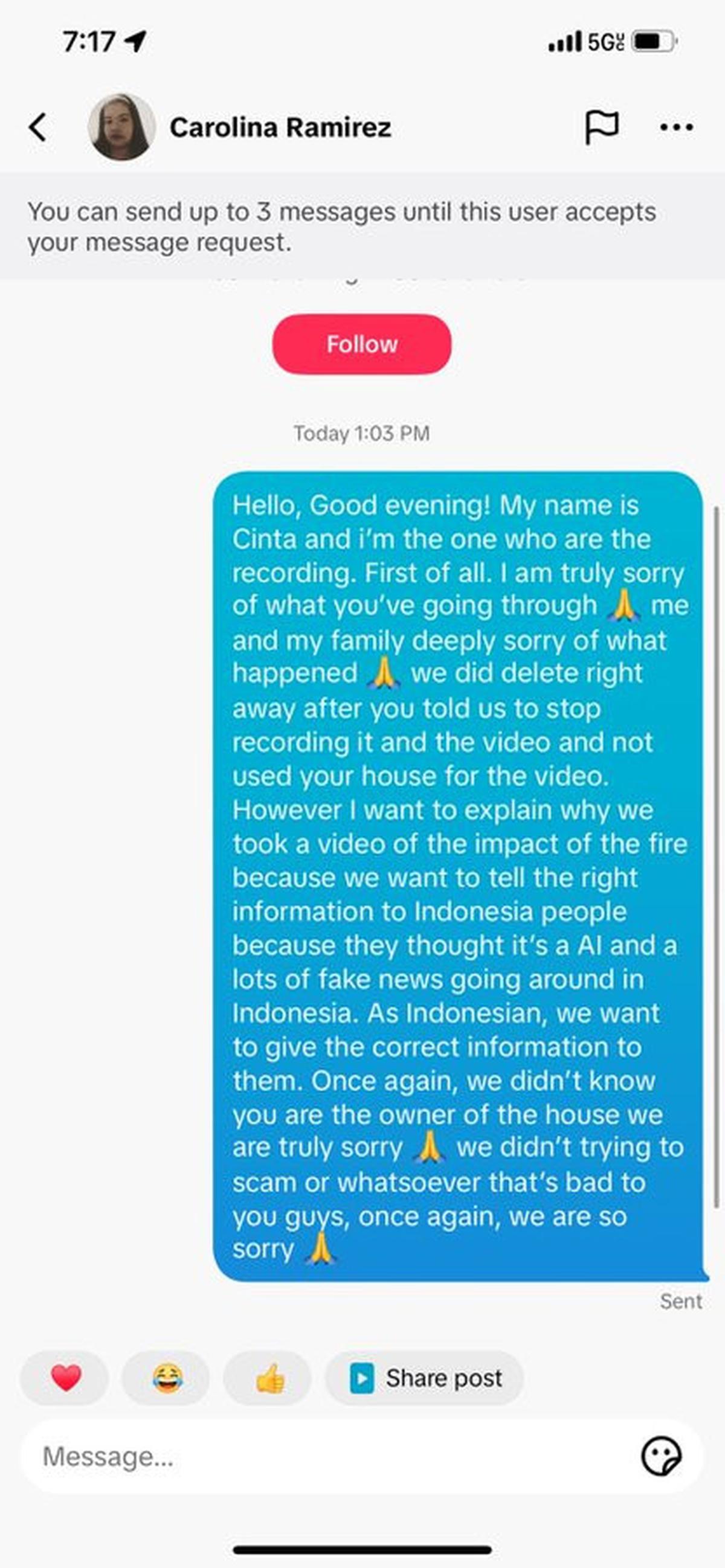 Cinta Kuya Klarifikasi Video Uya Kuya Ditegur di Area Kebakaran LA, Mengaku Sudah Izin Polisi & Minta Maaf