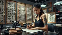 Tato Tulisan Cina dan Artinya, Panduan Lengkap Memahami Seni Tato Kaligrafi Tiongkok