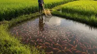 7 Ide Ternak Ikan dan Sawah dalam Satu Lahan, Panen Padi dan Ikan Sekaligus