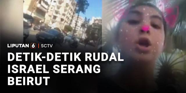 Detik-Detik Rudal Israel Serang Beirut