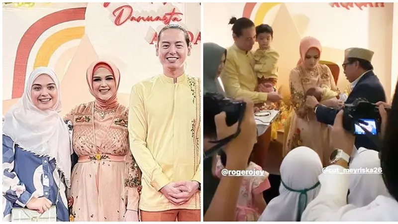 6 Momen Akikah Anak Kedua Cut Meyriska, Dihadiri Artis dan Undang Anak Yatim