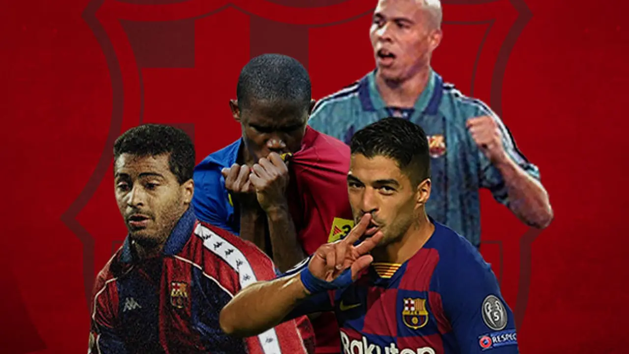 Barcelona - Romario, Ronaldo Nazario, Luiz Suarez, Samuel Eto'o